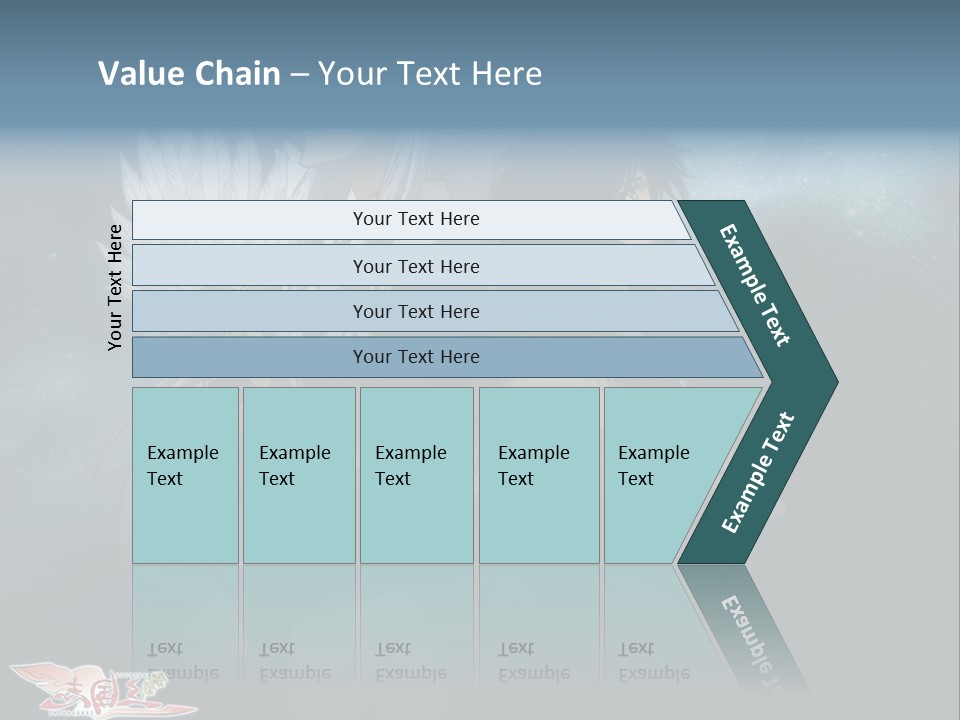 A Couple Of Anime Characters Standing Next To Each Other PowerPoint Template