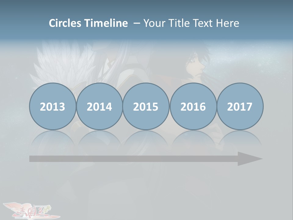 A Couple Of Anime Characters Standing Next To Each Other PowerPoint Template