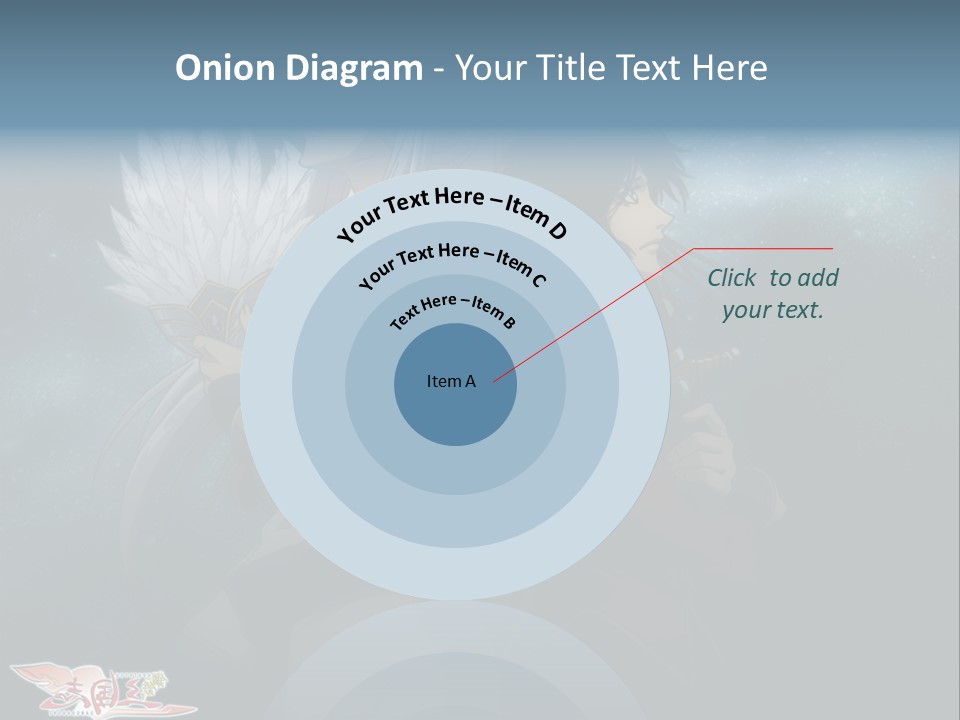 A Couple Of Anime Characters Standing Next To Each Other PowerPoint Template