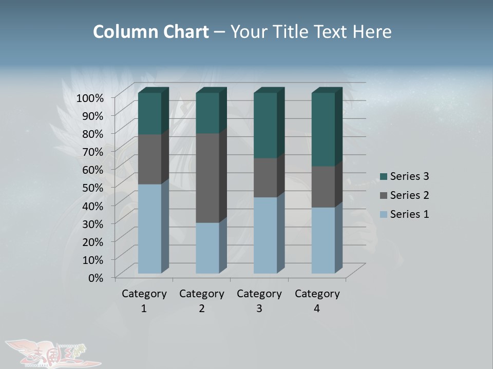 A Couple Of Anime Characters Standing Next To Each Other PowerPoint Template