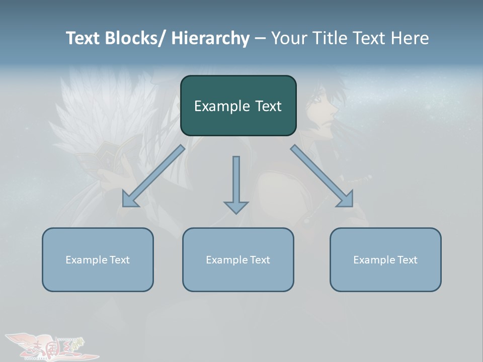 A Couple Of Anime Characters Standing Next To Each Other PowerPoint Template