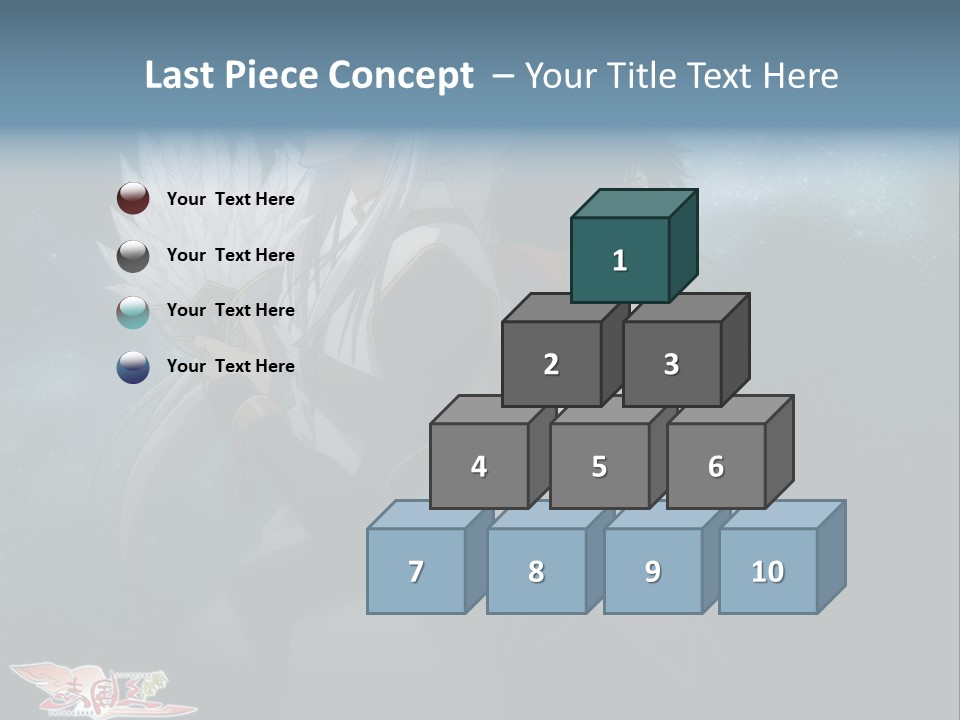 A Couple Of Anime Characters Standing Next To Each Other PowerPoint Template