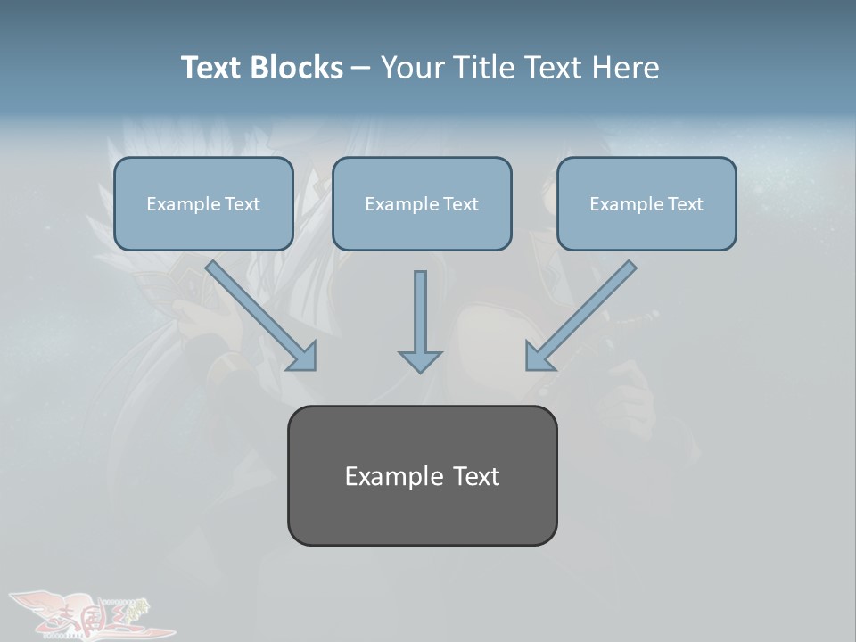A Couple Of Anime Characters Standing Next To Each Other PowerPoint Template