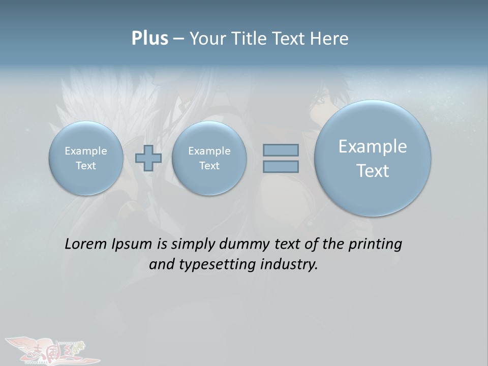 A Couple Of Anime Characters Standing Next To Each Other PowerPoint Template