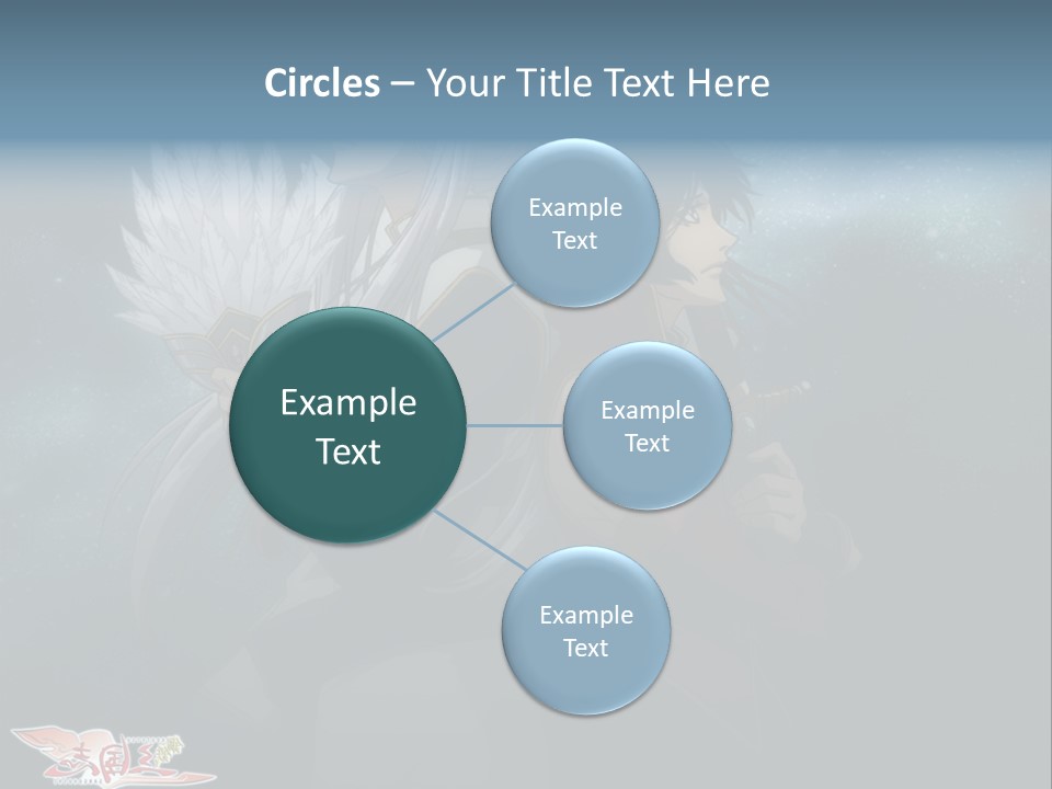 A Couple Of Anime Characters Standing Next To Each Other PowerPoint Template