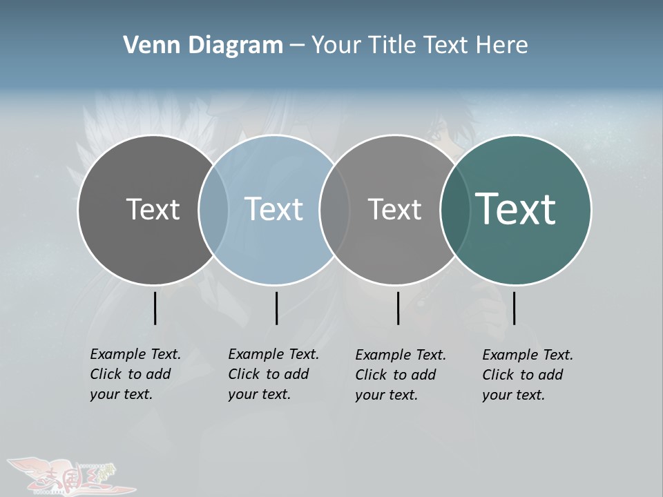 A Couple Of Anime Characters Standing Next To Each Other PowerPoint Template