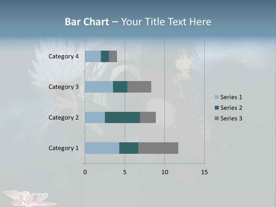 A Couple Of Anime Characters Standing Next To Each Other PowerPoint Template