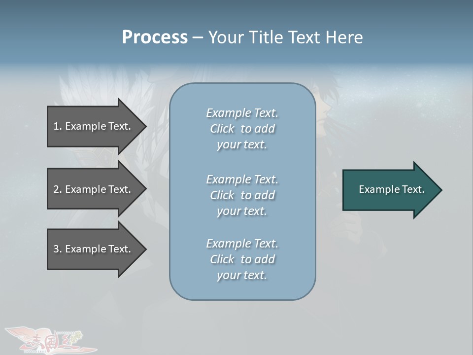 A Couple Of Anime Characters Standing Next To Each Other PowerPoint Template