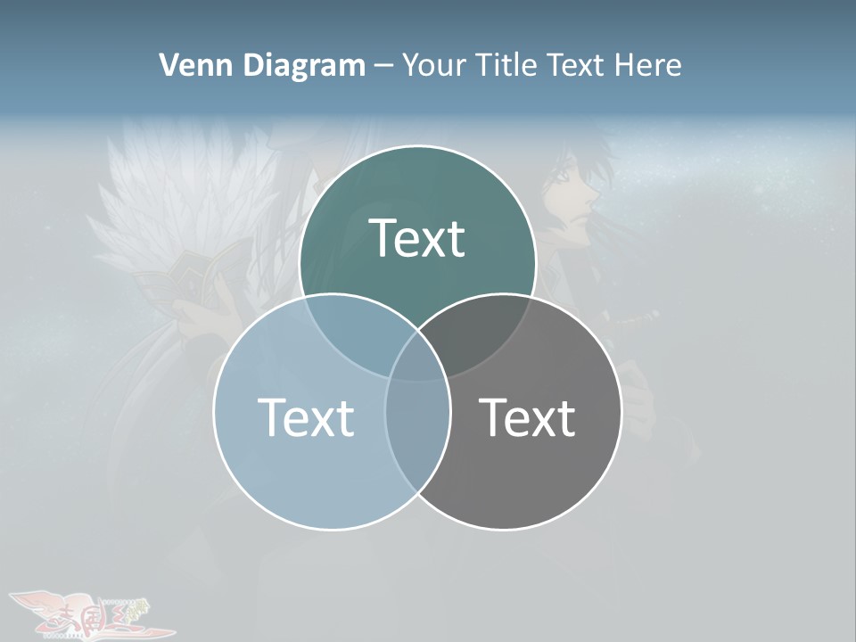 A Couple Of Anime Characters Standing Next To Each Other PowerPoint Template