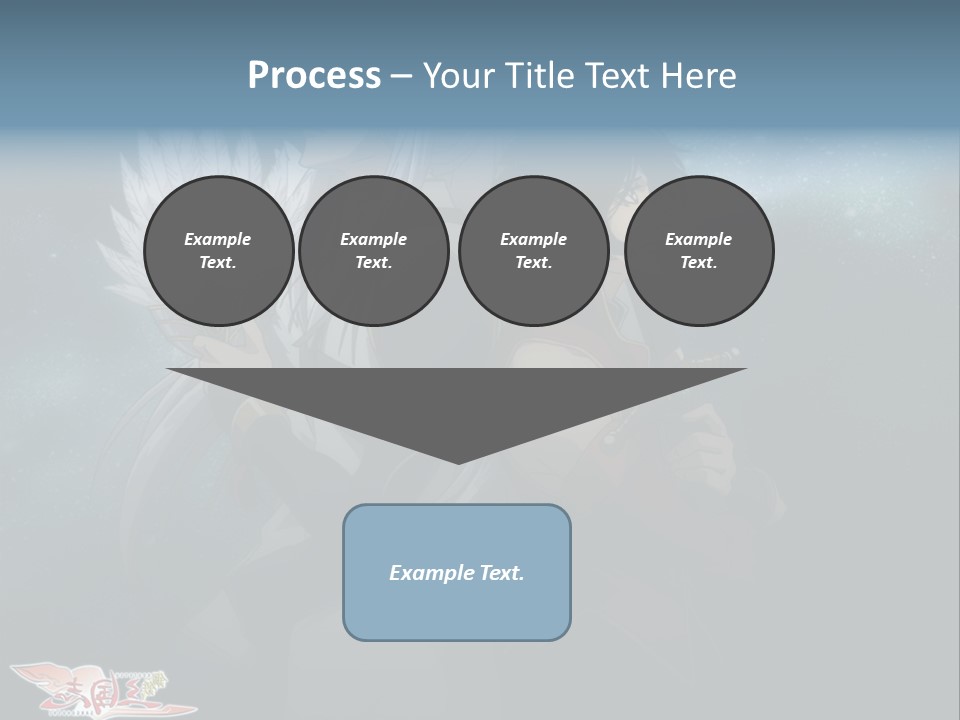 A Couple Of Anime Characters Standing Next To Each Other PowerPoint Template