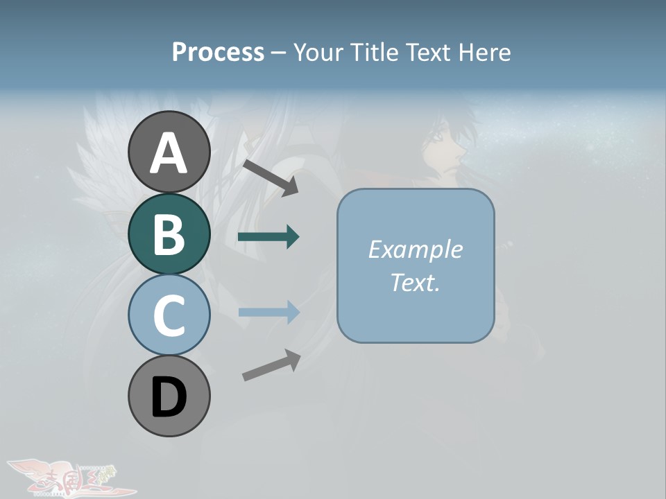 A Couple Of Anime Characters Standing Next To Each Other PowerPoint Template