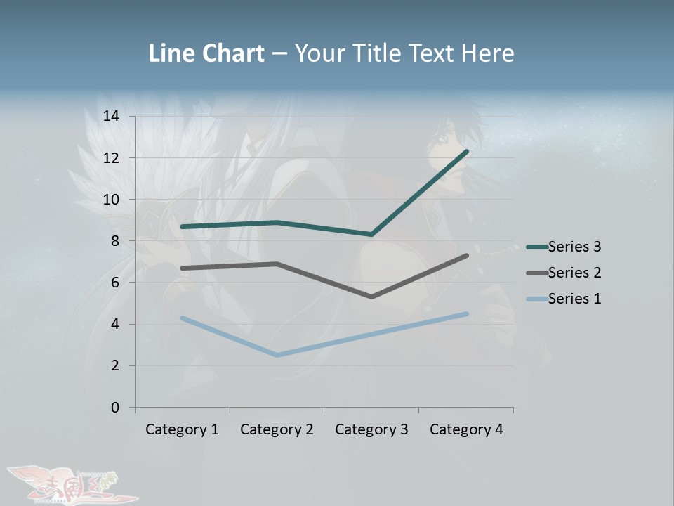 A Couple Of Anime Characters Standing Next To Each Other PowerPoint Template