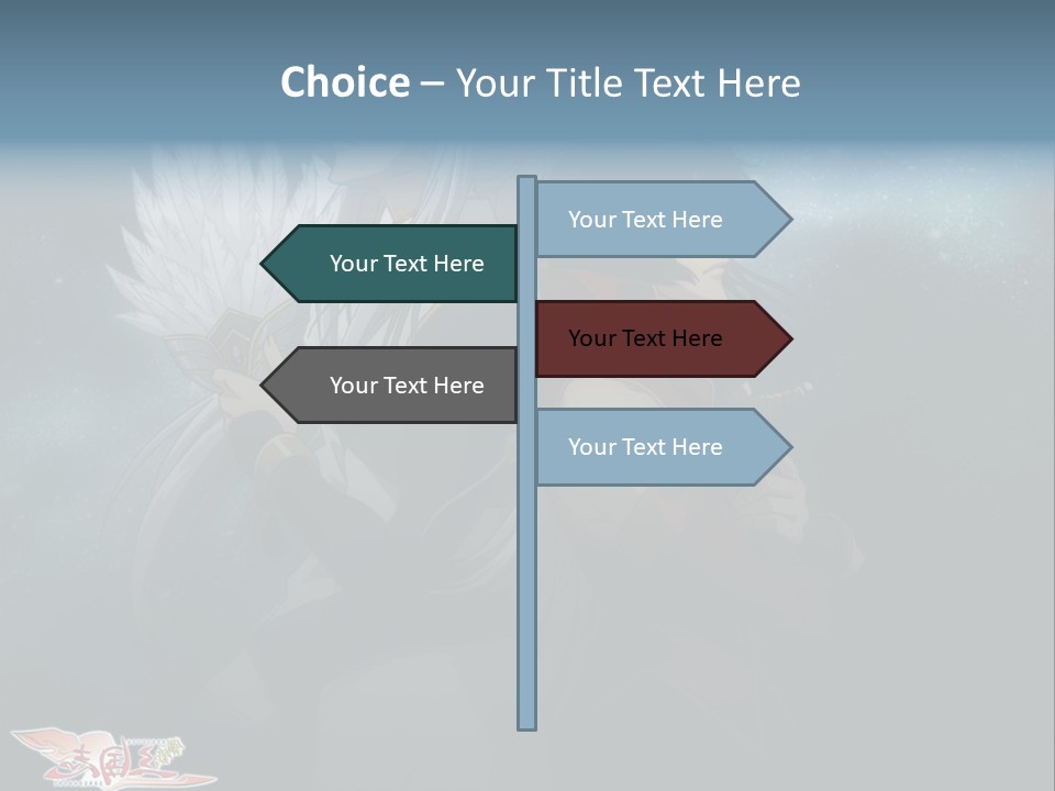 A Couple Of Anime Characters Standing Next To Each Other PowerPoint Template