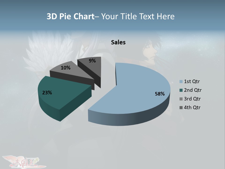 A Couple Of Anime Characters Standing Next To Each Other PowerPoint Template
