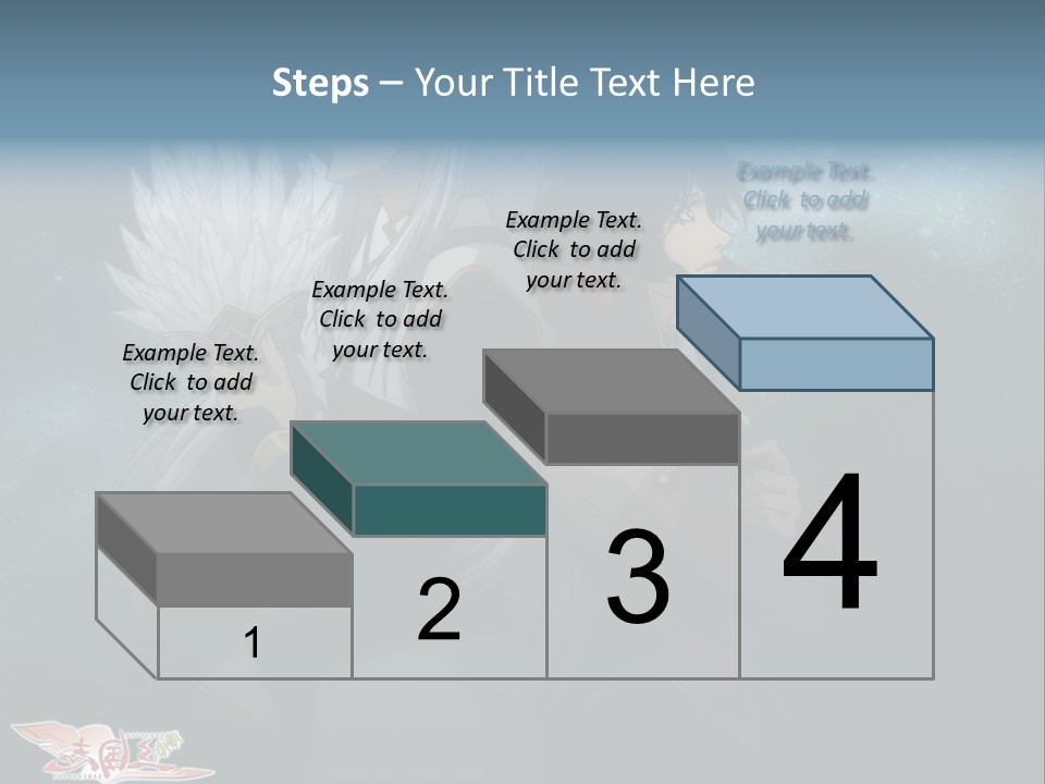 A Couple Of Anime Characters Standing Next To Each Other PowerPoint Template