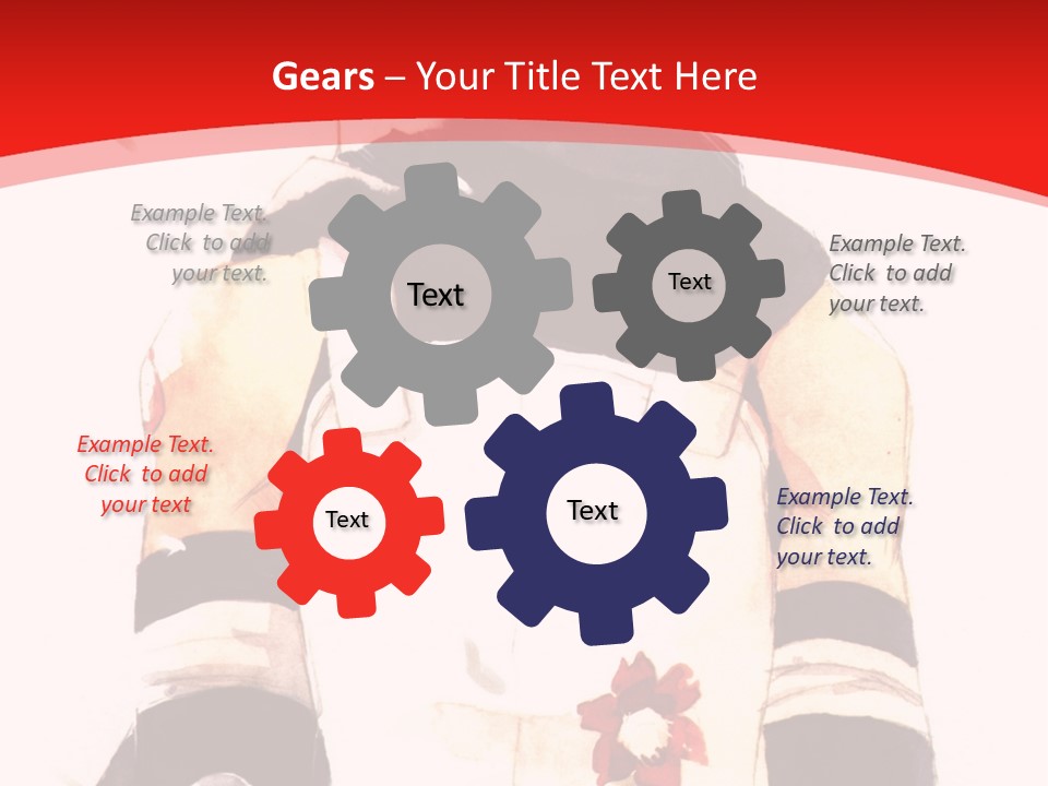 A Woman With White Hair And Black Gloves Is Standing In Front Of A Red Background PowerPoint Template