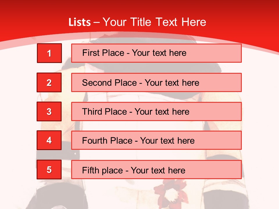 A Woman With White Hair And Black Gloves Is Standing In Front Of A Red Background PowerPoint Template