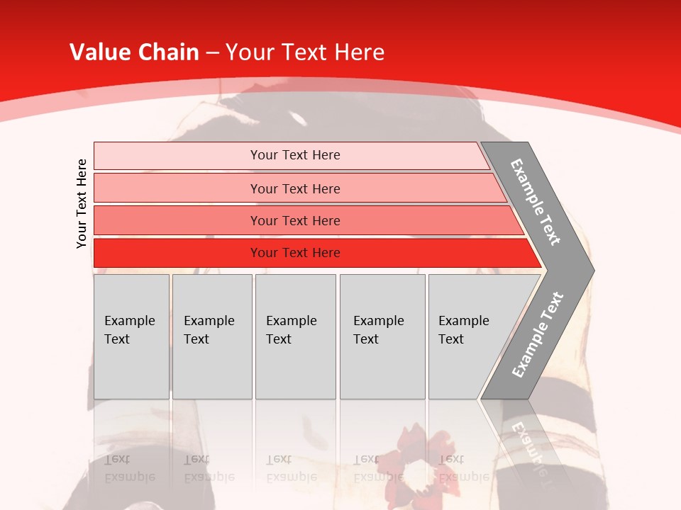 A Woman With White Hair And Black Gloves Is Standing In Front Of A Red Background PowerPoint Template