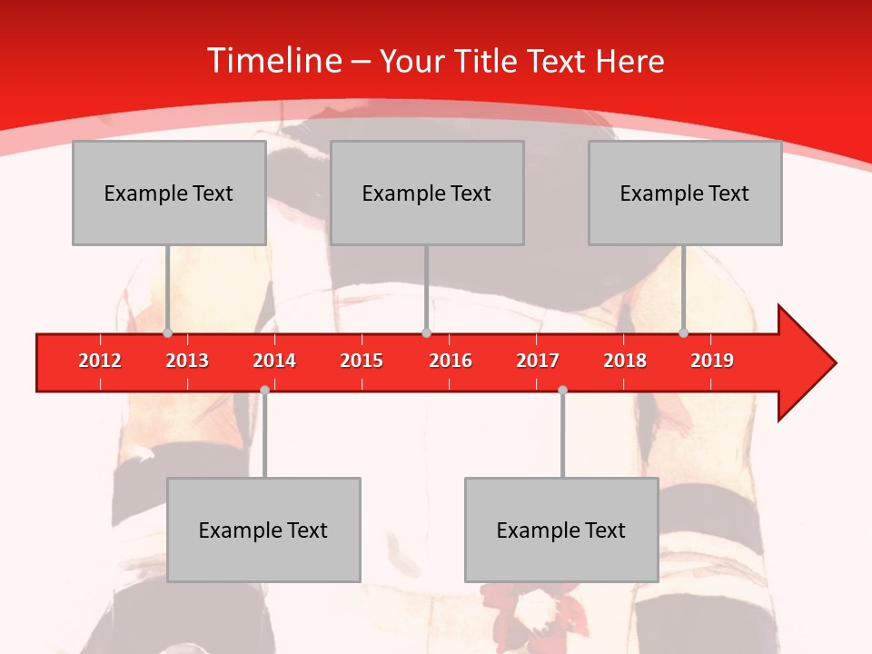 A Woman With White Hair And Black Gloves Is Standing In Front Of A Red Background PowerPoint Template