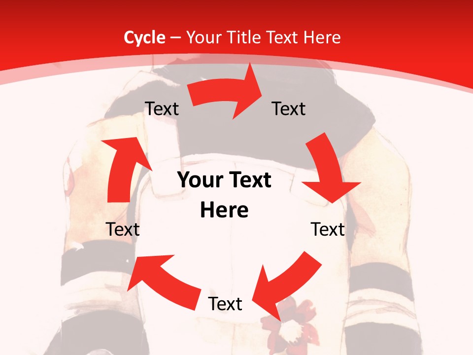 A Woman With White Hair And Black Gloves Is Standing In Front Of A Red Background PowerPoint Template