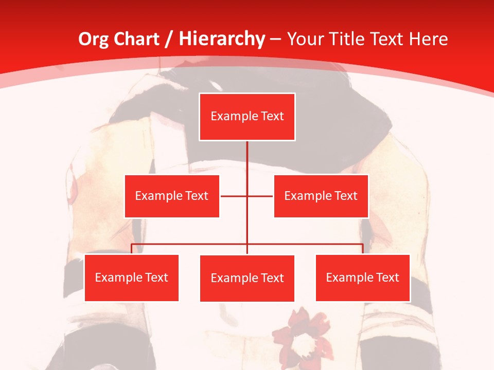 A Woman With White Hair And Black Gloves Is Standing In Front Of A Red Background PowerPoint Template