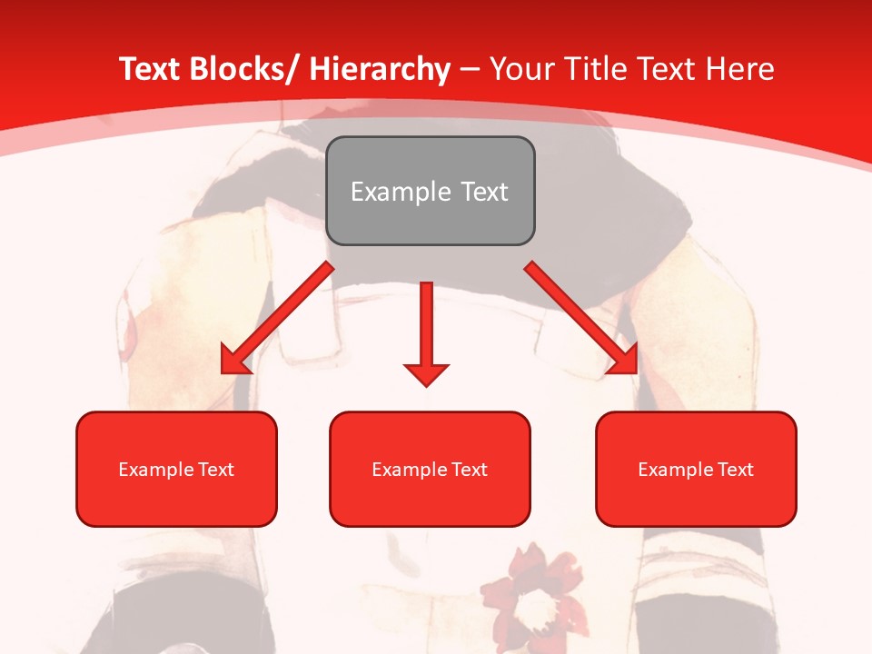 A Woman With White Hair And Black Gloves Is Standing In Front Of A Red Background PowerPoint Template