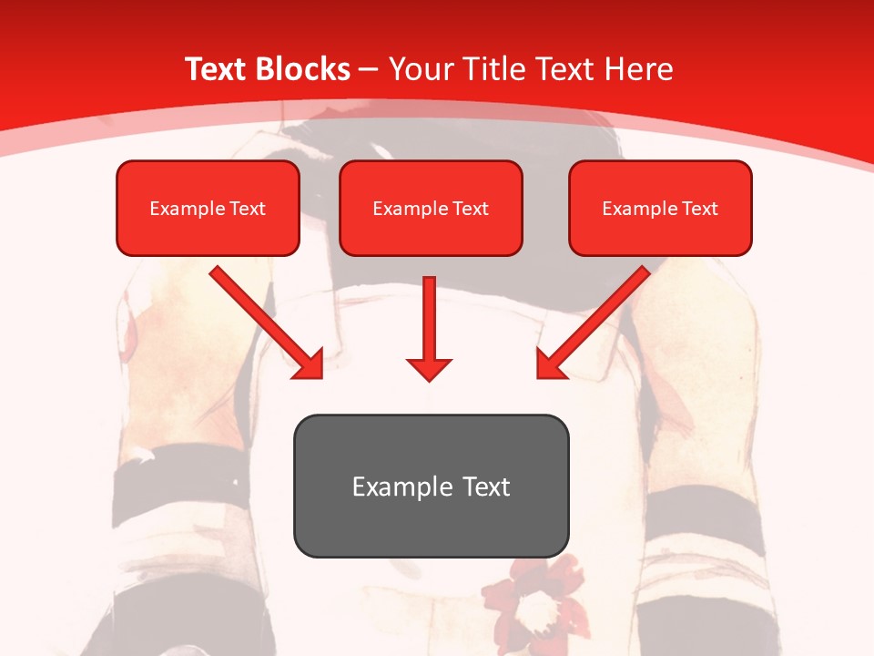 A Woman With White Hair And Black Gloves Is Standing In Front Of A Red Background PowerPoint Template