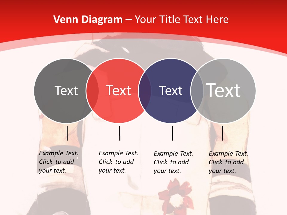 A Woman With White Hair And Black Gloves Is Standing In Front Of A Red Background PowerPoint Template