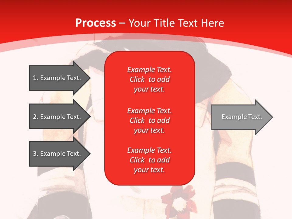 A Woman With White Hair And Black Gloves Is Standing In Front Of A Red Background PowerPoint Template