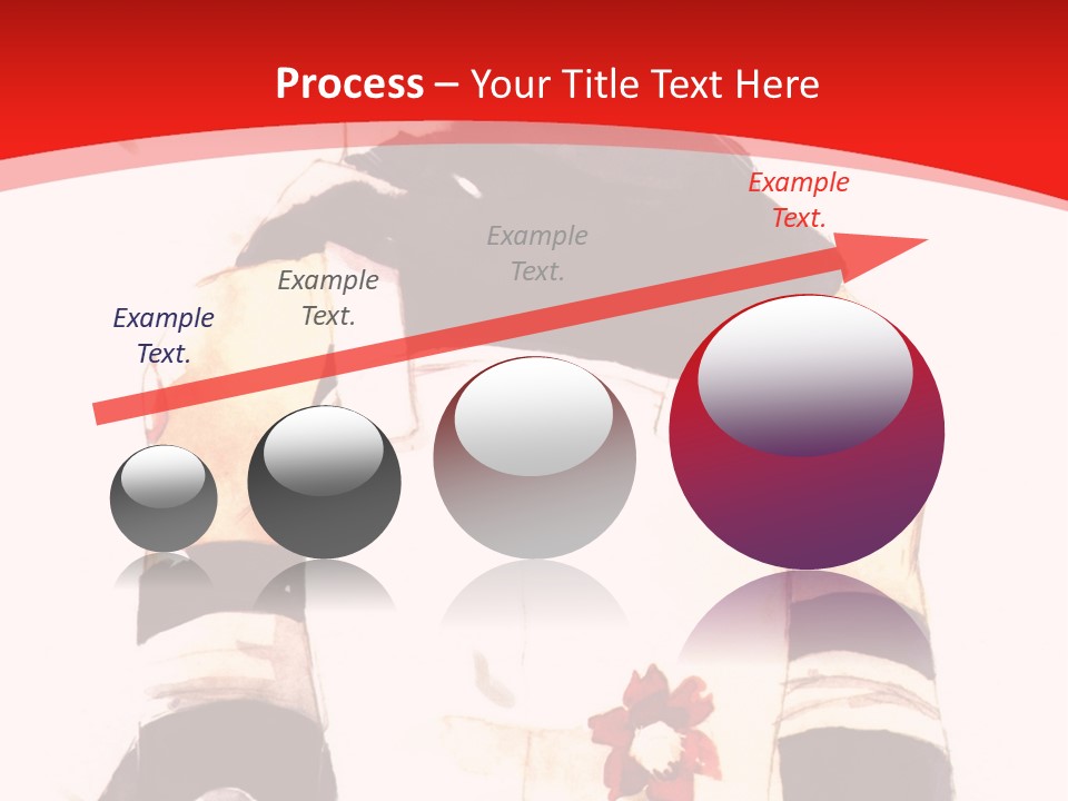 A Woman With White Hair And Black Gloves Is Standing In Front Of A Red Background PowerPoint Template