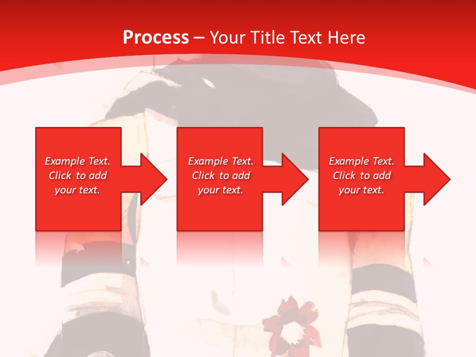 A Woman With White Hair And Black Gloves Is Standing In Front Of A Red Background PowerPoint Template