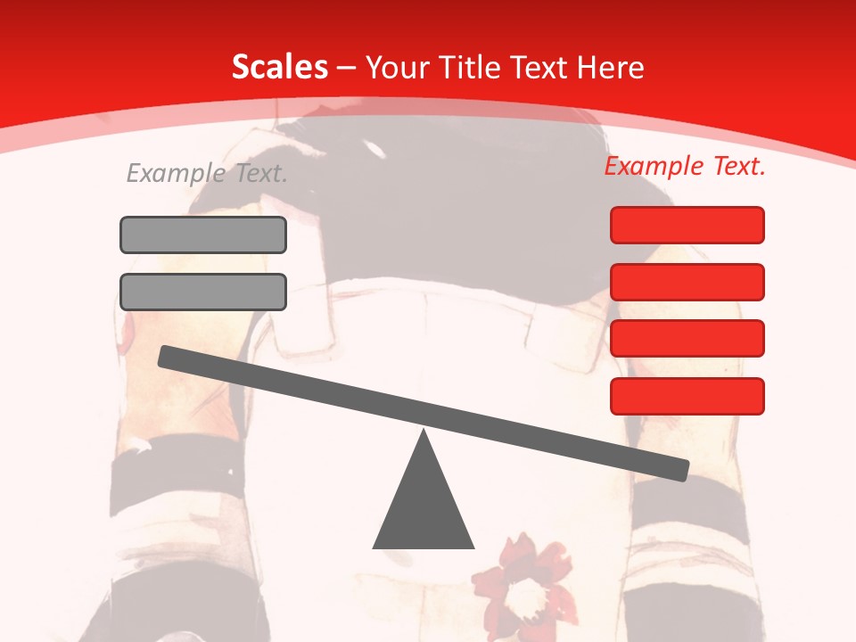 A Woman With White Hair And Black Gloves Is Standing In Front Of A Red Background PowerPoint Template