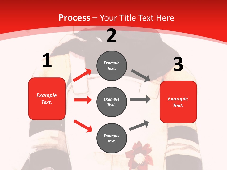 A Woman With White Hair And Black Gloves Is Standing In Front Of A Red Background PowerPoint Template