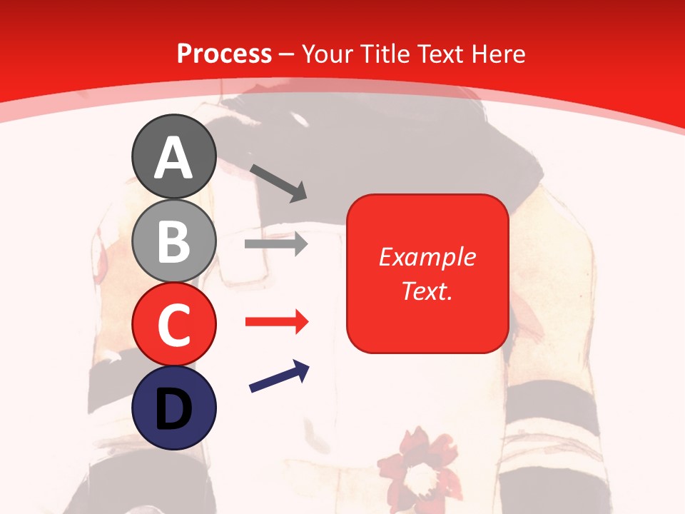 A Woman With White Hair And Black Gloves Is Standing In Front Of A Red Background PowerPoint Template