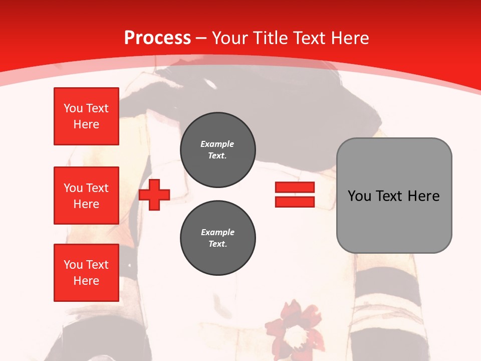 A Woman With White Hair And Black Gloves Is Standing In Front Of A Red Background PowerPoint Template