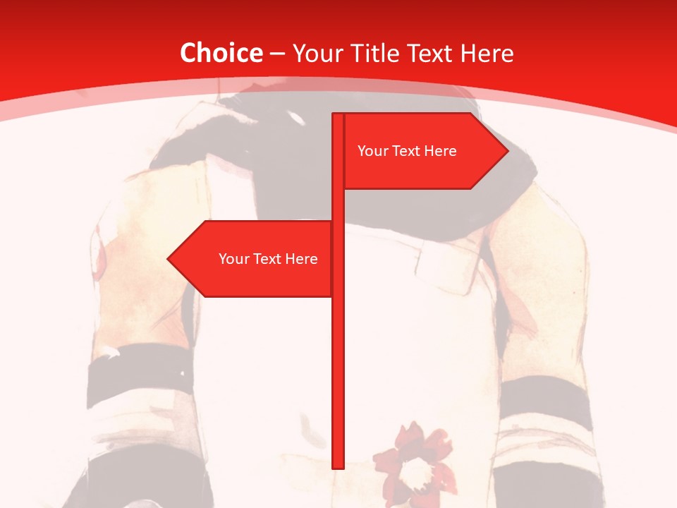 A Woman With White Hair And Black Gloves Is Standing In Front Of A Red Background PowerPoint Template