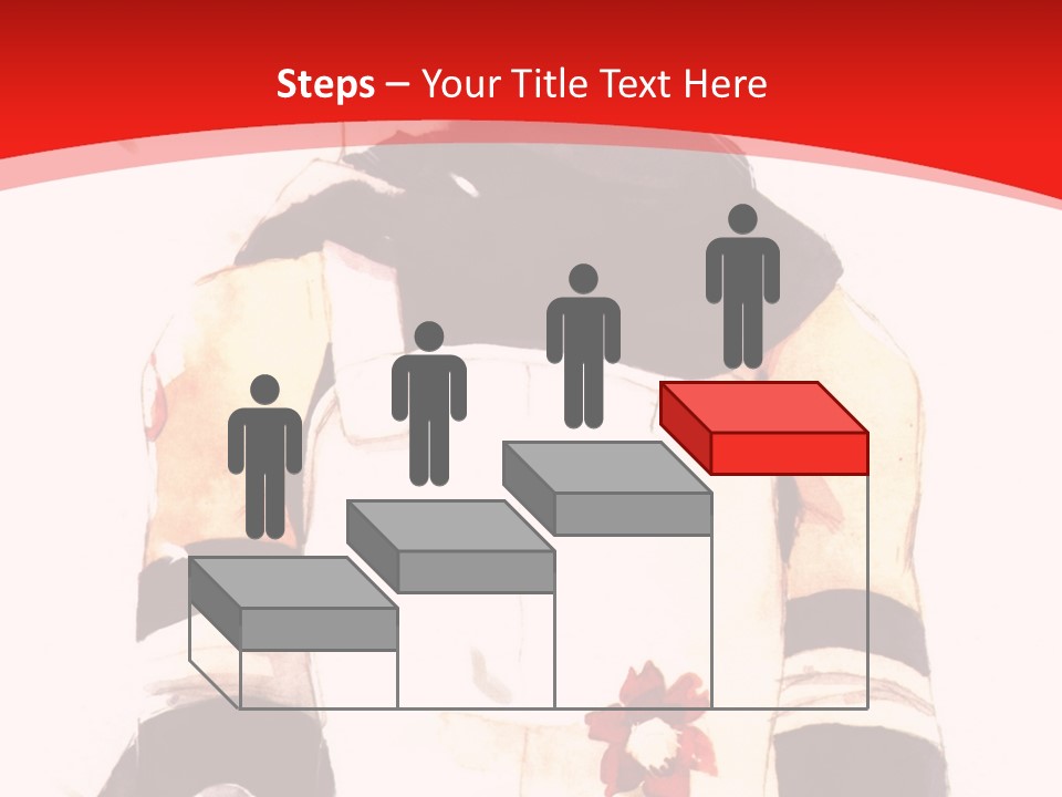 A Woman With White Hair And Black Gloves Is Standing In Front Of A Red Background PowerPoint Template