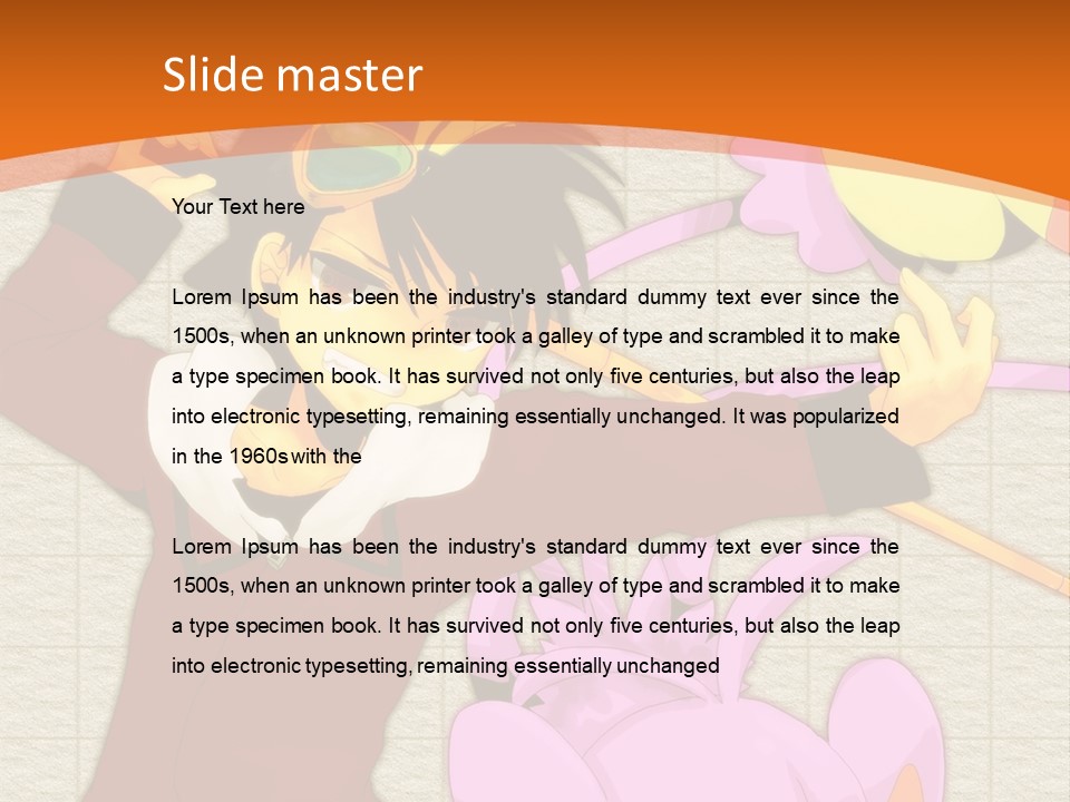 A Cartoon Character Is Holding A Toy In His Hand PowerPoint Template