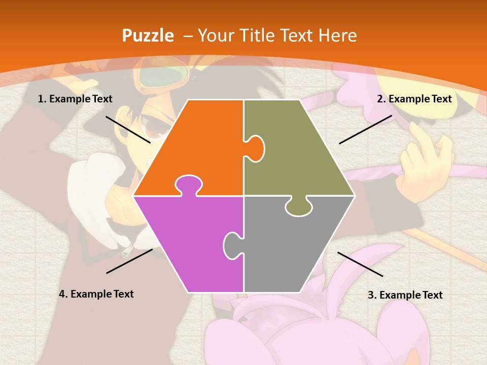 A Cartoon Character Is Holding A Toy In His Hand PowerPoint Template