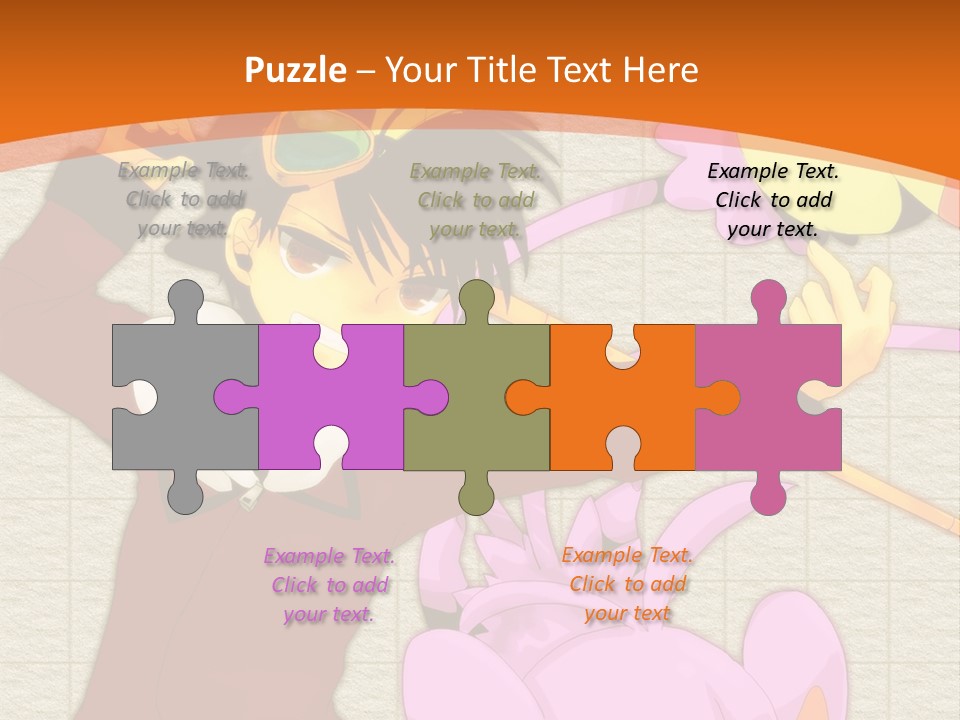 A Cartoon Character Is Holding A Toy In His Hand PowerPoint Template