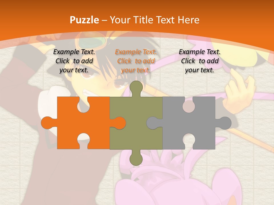 A Cartoon Character Is Holding A Toy In His Hand PowerPoint Template