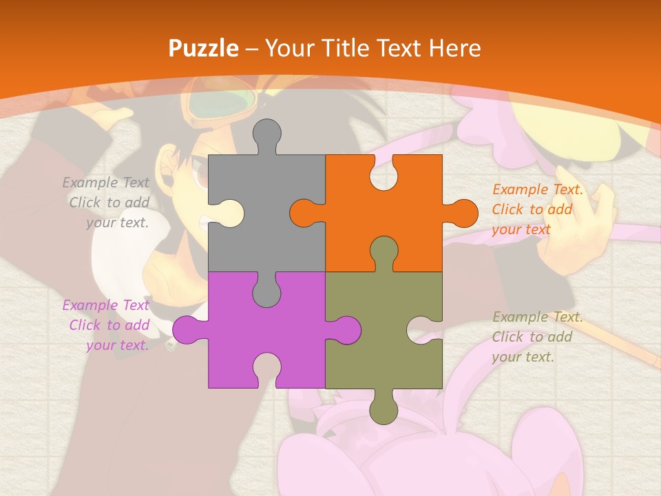 A Cartoon Character Is Holding A Toy In His Hand PowerPoint Template