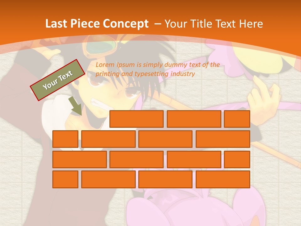 A Cartoon Character Is Holding A Toy In His Hand PowerPoint Template