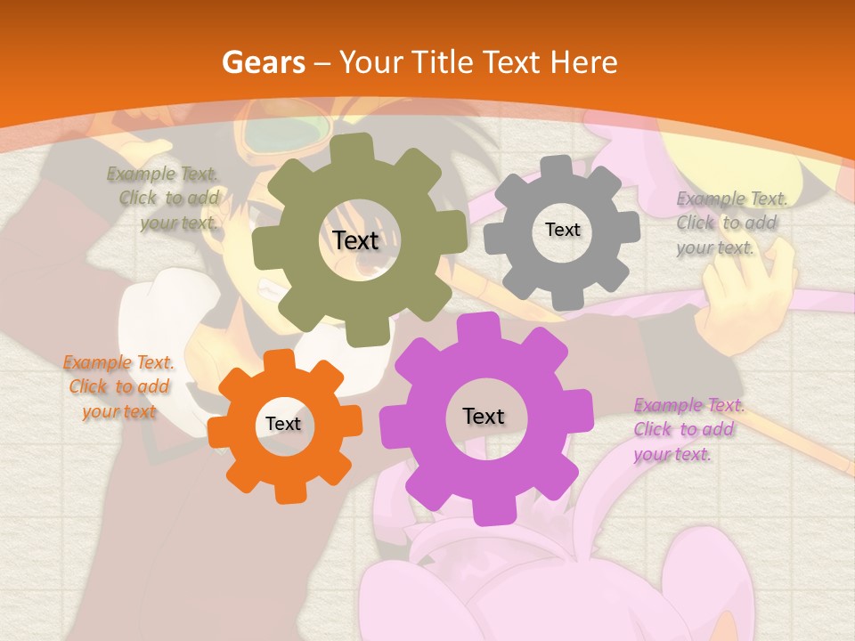 A Cartoon Character Is Holding A Toy In His Hand PowerPoint Template