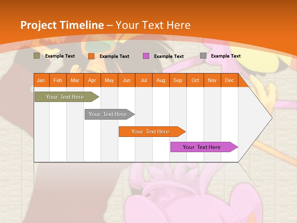 A Cartoon Character Is Holding A Toy In His Hand PowerPoint Template