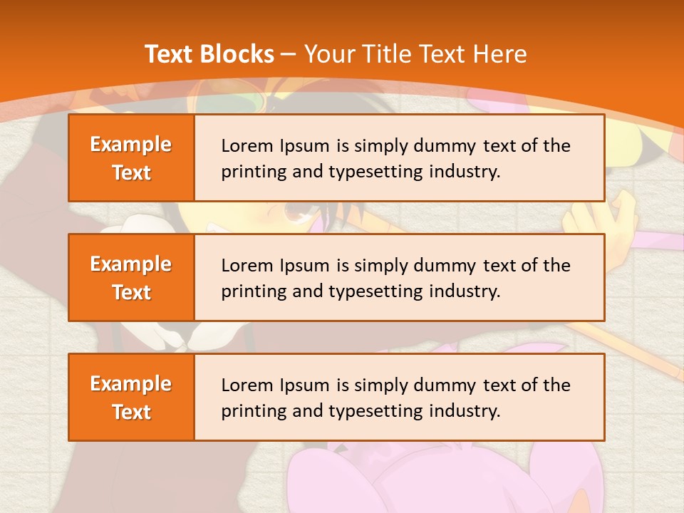 A Cartoon Character Is Holding A Toy In His Hand PowerPoint Template