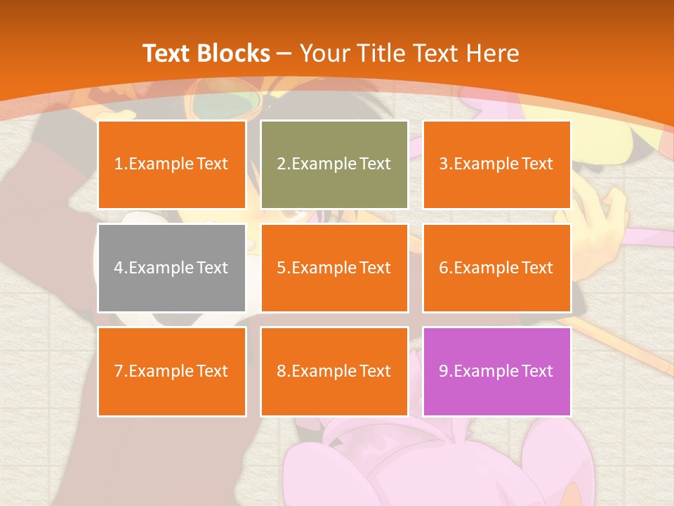 A Cartoon Character Is Holding A Toy In His Hand PowerPoint Template