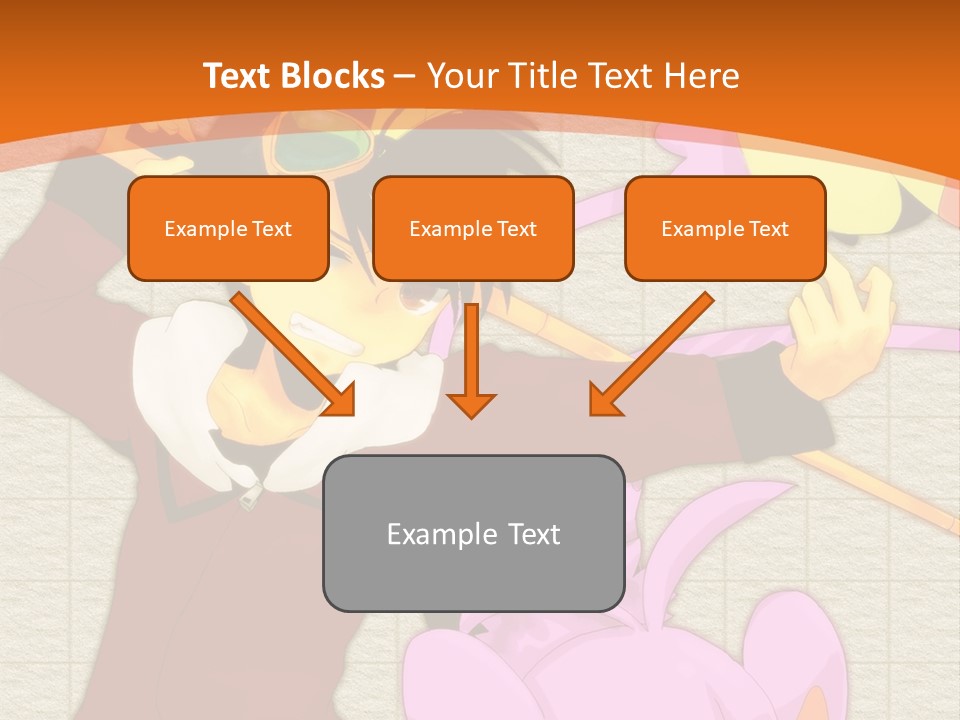 A Cartoon Character Is Holding A Toy In His Hand PowerPoint Template