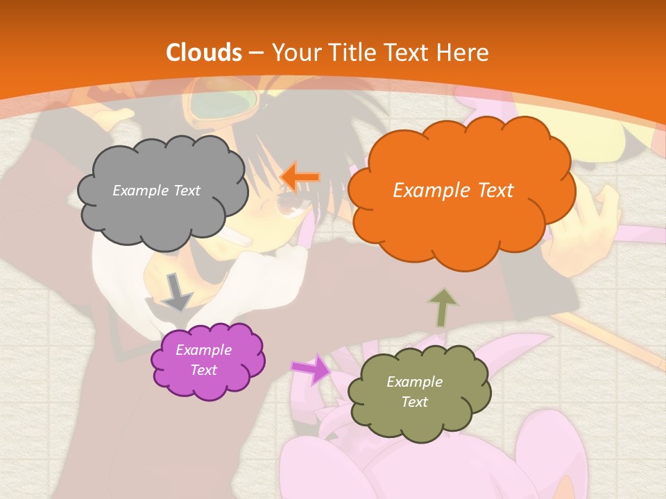 A Cartoon Character Is Holding A Toy In His Hand PowerPoint Template