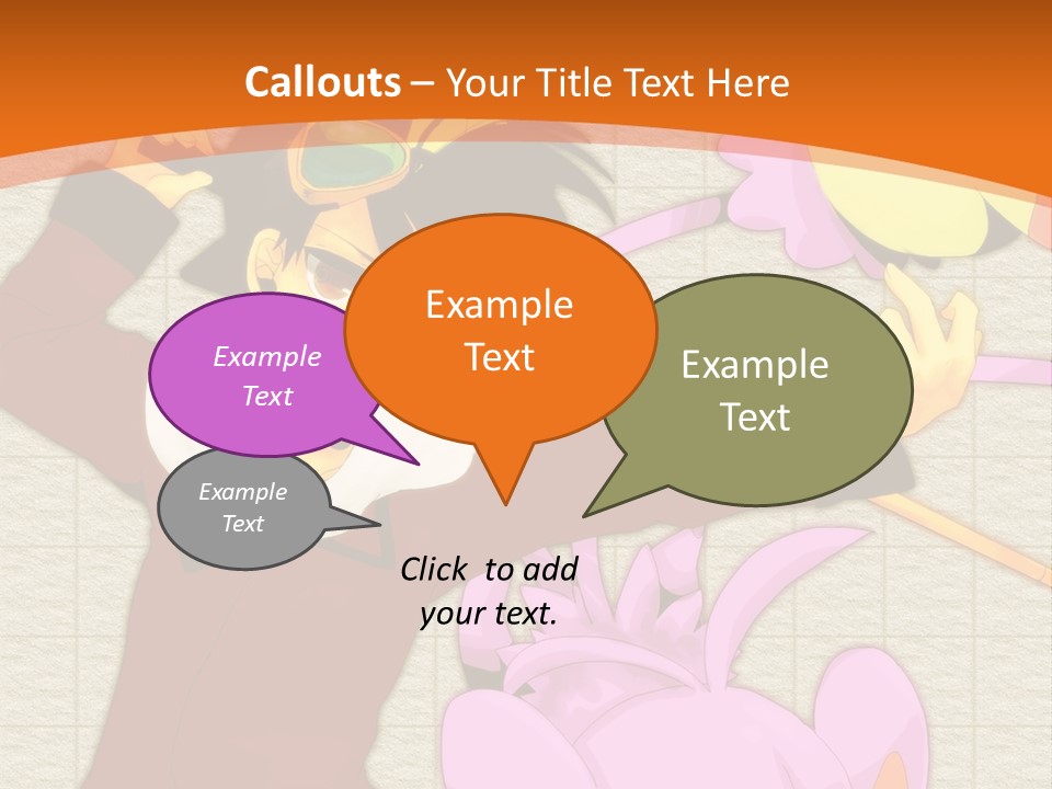 A Cartoon Character Is Holding A Toy In His Hand PowerPoint Template